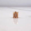 Herraje Ovalos Seguidos 1.05gr / 0.6cm / Circones Blancos Oro Rosa &