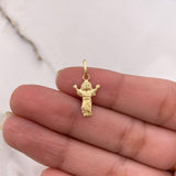 Dije Divino Niño 0.45gr / 2cm / Liso Oro Amarillo &