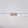 Anillo Puente  4.15gr / T6 1/4 / Solitario Circones Blancos  Oro Amarillo$