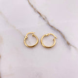 Candongas Nati 1.25gr / 1.5cm / Lisas Oro Amarillo $