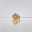 Anillo Correa Corona RX 5.85gr / T7 3/4 / Circones Blancos Oro Amarillo $