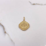 Dije San Benito 2.2gr / 3cm / Troquelado Oro Amarillo $