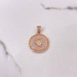Dije Medalla Medusa Tribal 6.7gr / 3.7cm / Circones Blancos Oro Rosa $