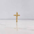 Dije Cruz Cristo 1gr / 3cm / Baston Liso Oro Amarillo $
