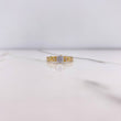 Anillo Solitario Trenzado 2gr / T6 / Circones Blancos Oro Amarillo &