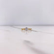 Anillo Solitario Rombos 1.7gr / T6 1/2 / Circones Blancos Oro Amarillo &