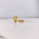 Candongas Tornillo 3gr / 1.1cm / Lisos Oro Amarillo &
