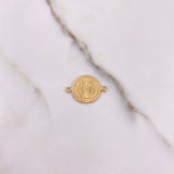 Herraje San Benito 1.35gr / 1.9cm / Plano Oro Amarillo &
