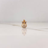 Dije Buho 0.5gr / 1.5cm / Circones Blancos Azules Oro Rosa $