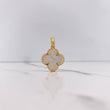 Dije Trebol 6gr / 2.7cm / Nacar Blanco Oro Amarillo Nac.Esp. &