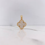 Dije Trebol 6gr / 2.7cm / Nacar Blanco Oro Amarillo Nac.Esp. &