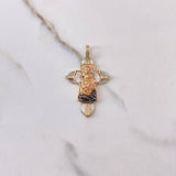 Dije San Miguel 8.1gr / 4.3cm / Circones Blancos Tres Oros $