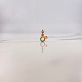 Dije Minnie Mouse 0.3gr / 1.5cm / Circones Verdes Oro Rosa $