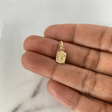 Dije Marco Letra T 0.35gr / 1.5cm / Liso Oro Amarillo $