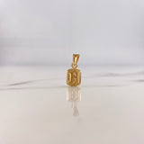 Dije Marco Letra H 0.4gr / 1.5cm / Liso Oro Amarillo $