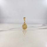 Dije Gota Letra I 0.55gr / 2.5cm / Oro Amarillo $