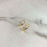 Candongas Diani 1.7gr / 2cm / Lisas Oro Amarillo $