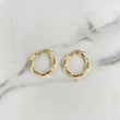 Candongas Mai 1.6gr / 2.5cm / Rayadas Oro Amarillo $