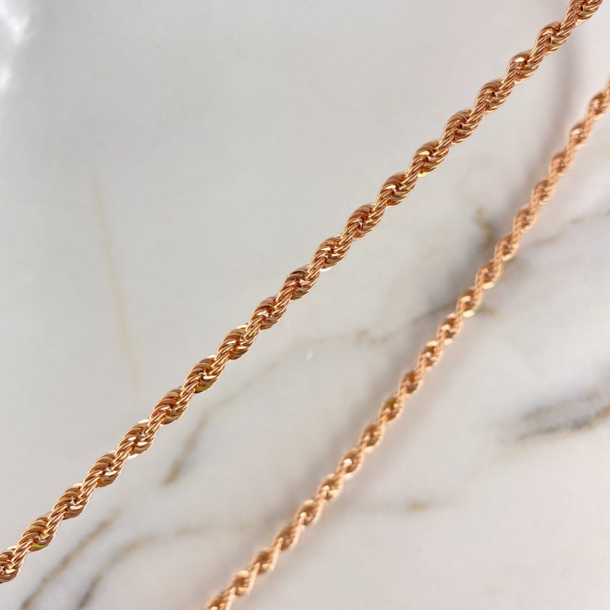 Cadena Lazo 8.3gr / 60cm / 3.3mm Oro Rosa +3 $