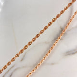 Cadena Lazo 8.3gr / 60cm / 3.3mm Oro Rosa +3 $