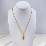 Cadena Lazo 1.05gr / 60cm + Dije Dolar 0.60gr / 2cm Oro Amarillo (Oferta) $