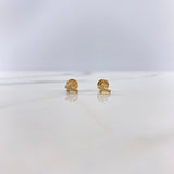 Topos Cruz 0.4gr / Relieve Oro Amarillo &