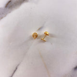 Topos Cruz 0.4gr / Relieve Oro Amarillo &