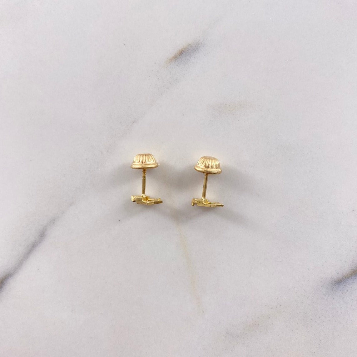 Topos Estrella 0.65gr / Circon Blanco Oro Amarillo &