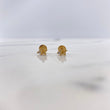 Topos Estrella 0.65gr / Circon Blanco Oro Amarillo &