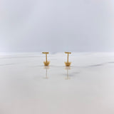 Topos Estrella 0.55gr / Circones Blancos Oro Amarillo &