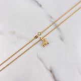 Cadena Lazo 0.95gr / 50cm + Dije Tortuga 0.50gr / 1.5cm Oro Amarillo (Oferta) $