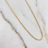 Cadena Lazo 0.95gr / 50cm + Dije Tortuga 0.50gr / 1.5cm Oro Amarillo (Oferta) $