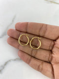 Candongas Lui 1.2gr / 2cm / Rayada Oro Amarillo &