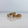 Candongas Tornillo 6.55gr / 1.5cm / Circones Blancos Oro Amarillo &
