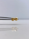 Topos Bola 0.8gr / 6mm Diamantada Oro Amarillo &