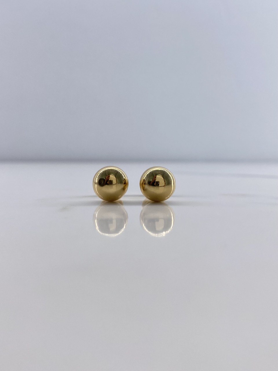 Topos Bola 0.8gr / 8mm Lisa Oro Amarillo &