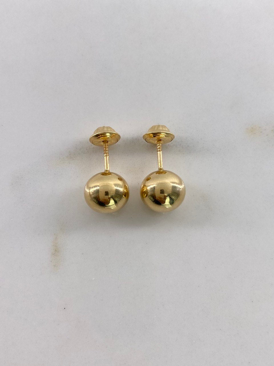 Topos Bola 0.8gr / 8mm Lisa Oro Amarillo &