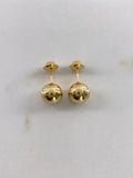 Topos Bola 0.8gr / 8mm Lisa Oro Amarillo &