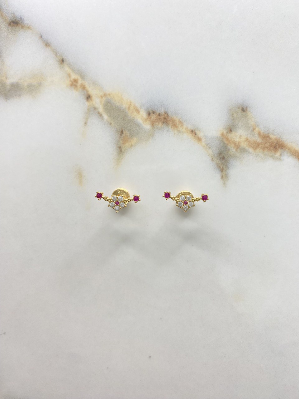 Topos Arco Flor 1.15gr / Circones Blanco Fucsia Oro Amarillo &