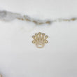 Herraje Corona RX 3.15gr / 2cm / Circones Blancos   Oro Amarillo &