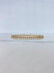 Pulso Militar 7.75gr / 23cm / 3mm Bolas Diamantadas Tres Oros &