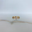 Anillo Solitario Churumbela 3.45gr / T7 1/2 / Circones Blancos Oro Amarillo &