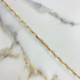 Cadena Rustico Espiga 10.30gr / 60cm / Barril Liso Oro Amarillo &