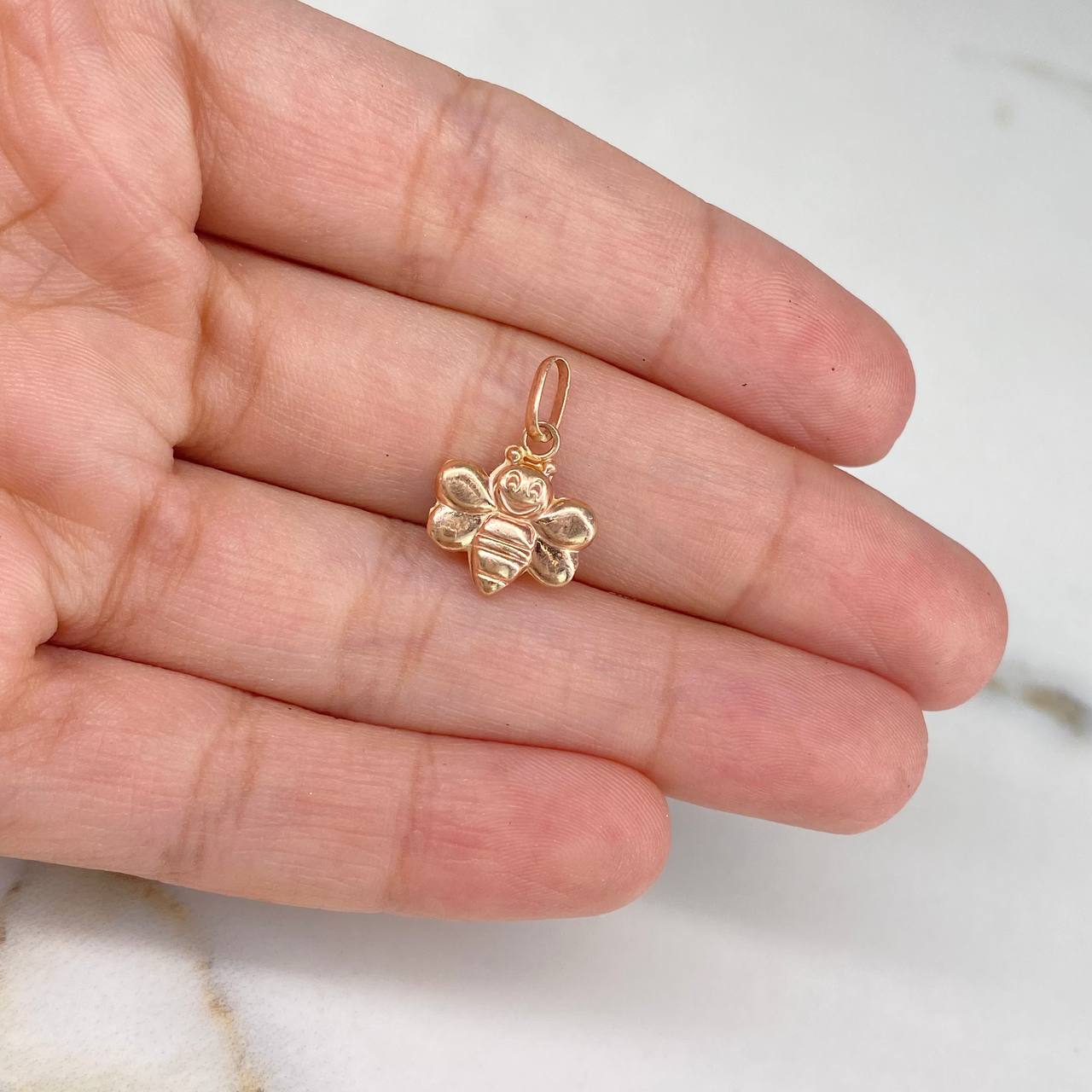 Dije Mariposa 0.55gr / 1.6cm / Troquelada Oro Rosa &