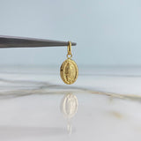 Dije Virgen de Guadalupe 0.55gr / 2cm / Troquelado Oro Amarillo &