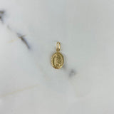Dije Virgen de Guadalupe 0.55gr / 2cm / Troquelado Oro Amarillo &
