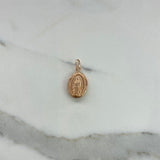 Dije Virgen de Guadalupe 0.9gr / 2.8cm / Troquelado Oro Rosa &