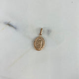 Dije Virgen de Guadalupe 0.65gr / 2.5cm / Troquelado Oro Rosa &