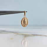 Dije Virgen de Guadalupe 0.65gr / 2.5cm / Troquelado Oro Rosa &