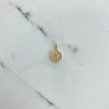 Dije San Benito 0.7gr / 2cm / Troquelado Oro Amarillo &